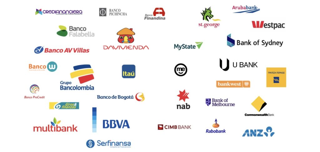 Logos of the companies included in the benchmarking study