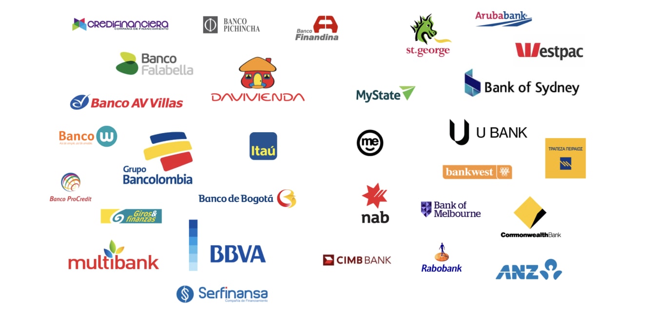 Logos of the 30 companies used for the benchmark